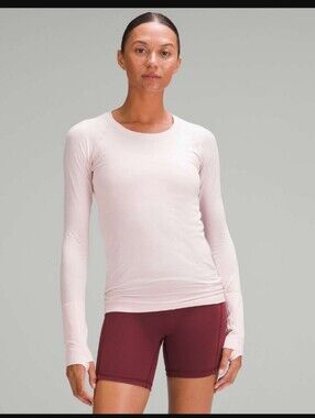 Lululemon Swiftly Tech Long Sleeve 2.0 Race Length Light Pink
